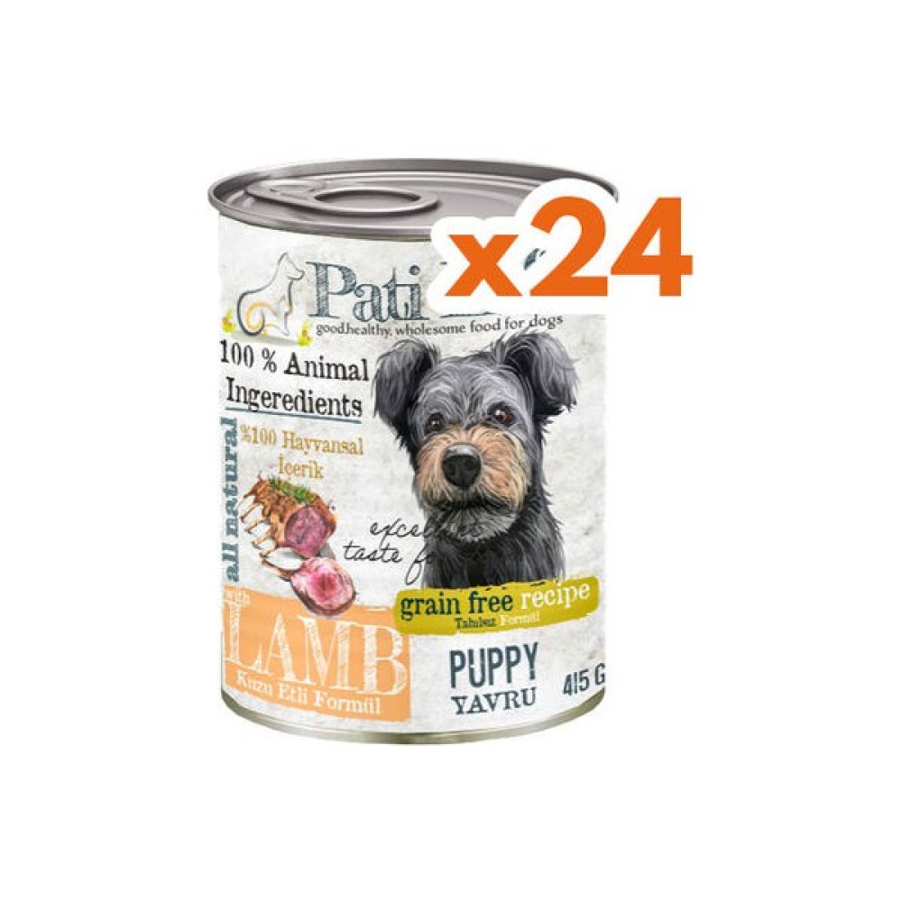 Pati Life 24'Lü Kuzu Etli Konserve Yaş Yavru Köpek Maması 415 Gr Evcil Hayvan Ürünleri Fiyatı