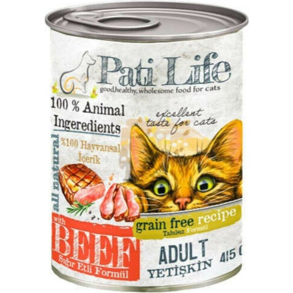 Pati Life 24’lü Pati Life Sığır Etli Kedi Konserve Mama 415 gr Evcil Hayvan Ürünleri Fiyatı