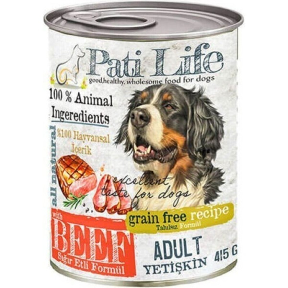 Pati Life 415 gr Köpek Sığır Etli Konserve 24 Adet Evcil Hayvan Ürünleri Fiyatı