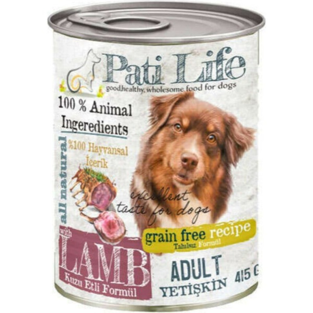 Pati Life 415 gr Yetişkin Kuzu Etli Yaş Konserve Köpek Maması 24 ADET Evcil Hayvan Ürünleri Fiyatı