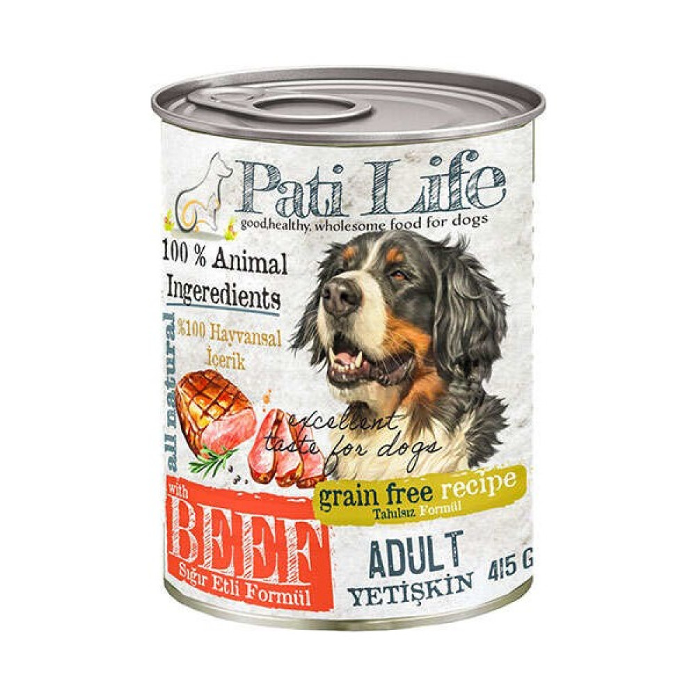 Pati Life Tahılsız Biftekli Köpek Konservesi 415 Gr 24'lü Evcil Hayvan Ürünleri Fiyatı