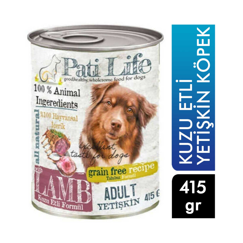 Pati Life Yetişkin Köpek Maması Konserve 415 g Kuzu Etli Diğer Fiyatı