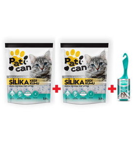 Patican 2 Adet Silika Kristal Kedi Kumu 3.8 lt + Tüy Toplayıcı Rulo Evcil Hayvan Ürünleri Fiyatı