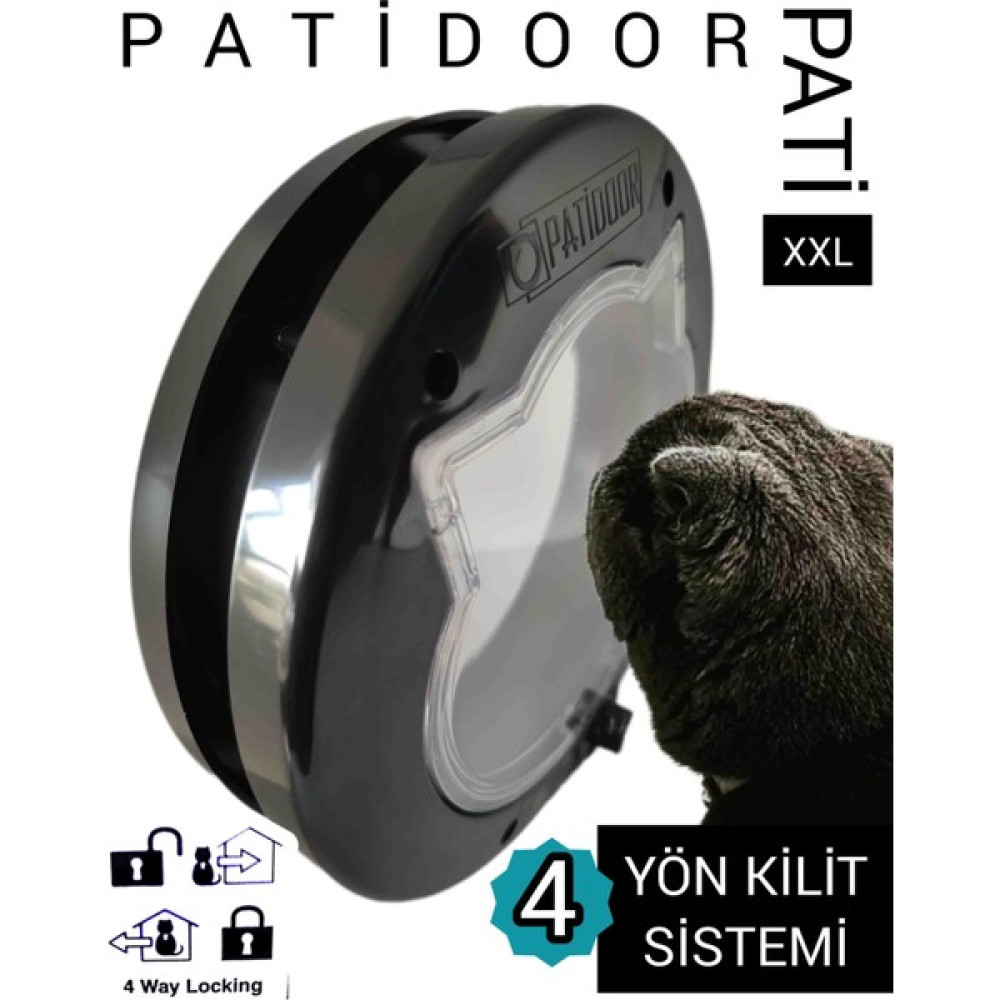 Patidoor Pati Xxl Cam Için Kedi Kapısı Siyah Evcil Hayvan Ürünleri Fiyatı
