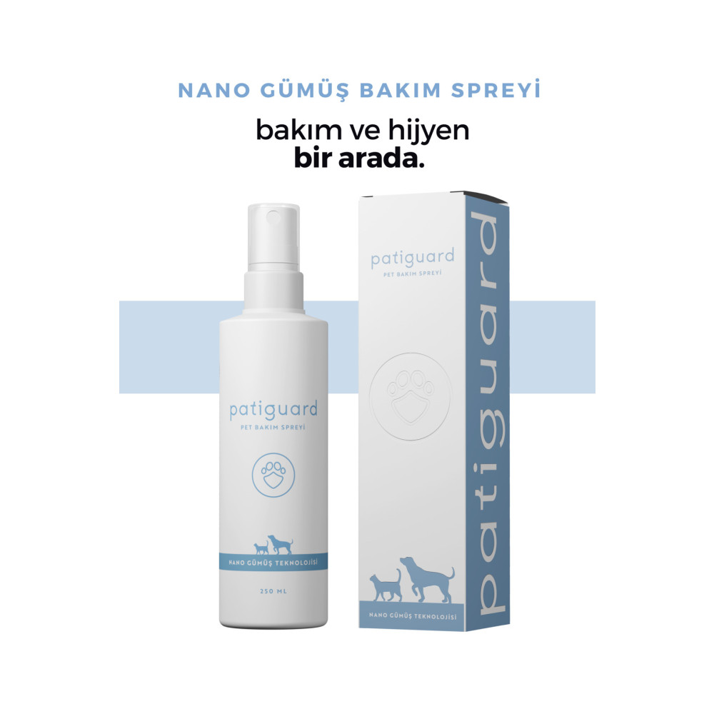 Patiguard Pet Hijyen Bakım Spreyi 250ml Nano Gümüş Evcil Hayvan Kedi Köpek Temizleme Koku Giderici Evcil Hayvan Ürünleri Fiyatı