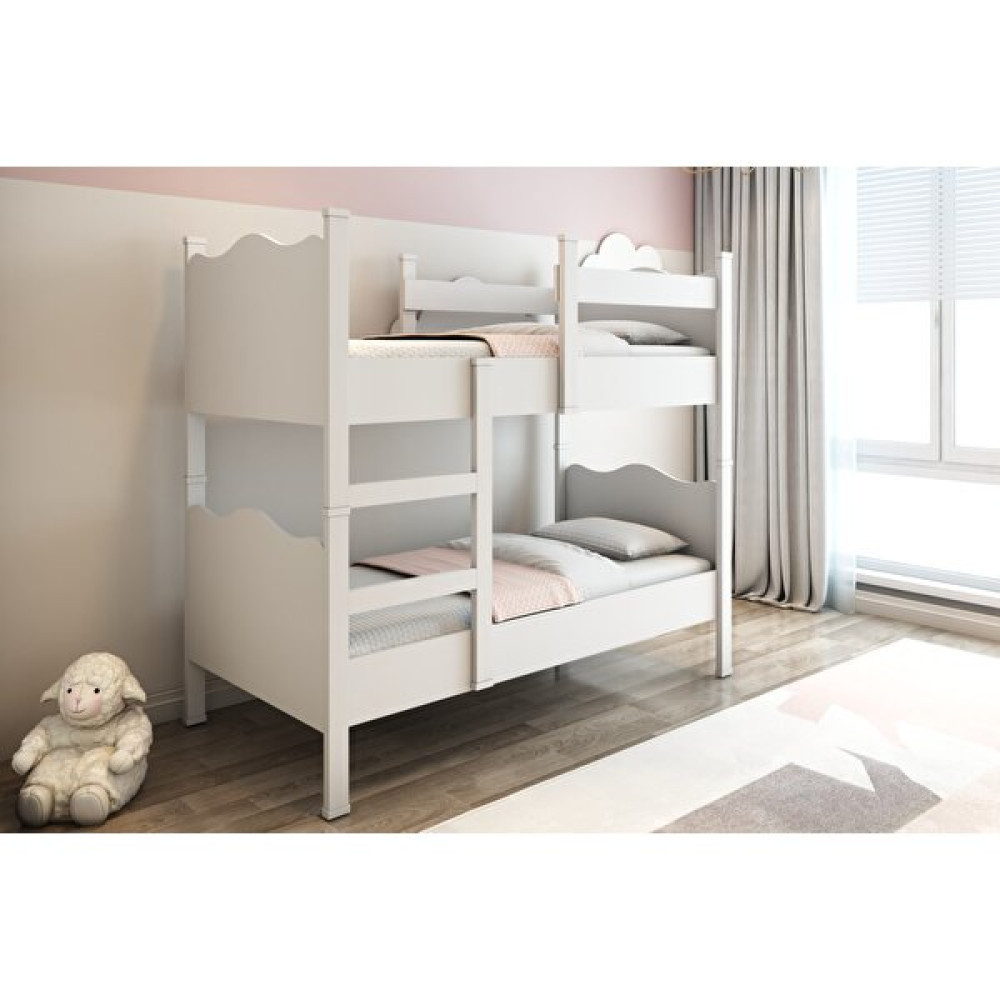 Patiko R1001 Çift Katlı Ayrılabilir Ranza - Beyaz - 90 x 190 cm Ranza Fiyatı
