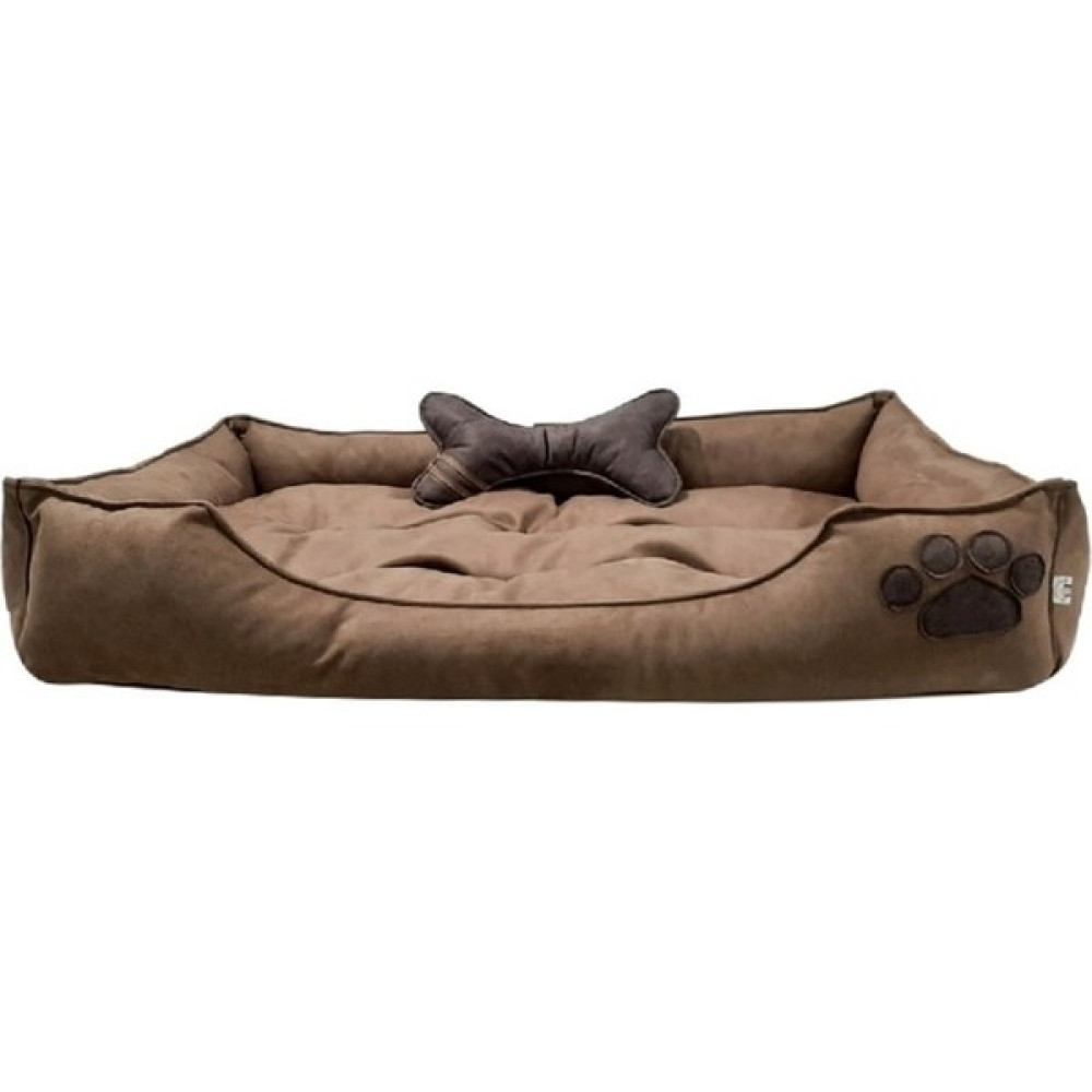 Patili Evler Kemik Yastıklı Battal Boy Nubuk Köpek Yatağı 90 x 130 cm Tırmalama ile Deforme Olmaz Leke Itici Xxxl Evcil Hayvan Ürünleri Fiyatı