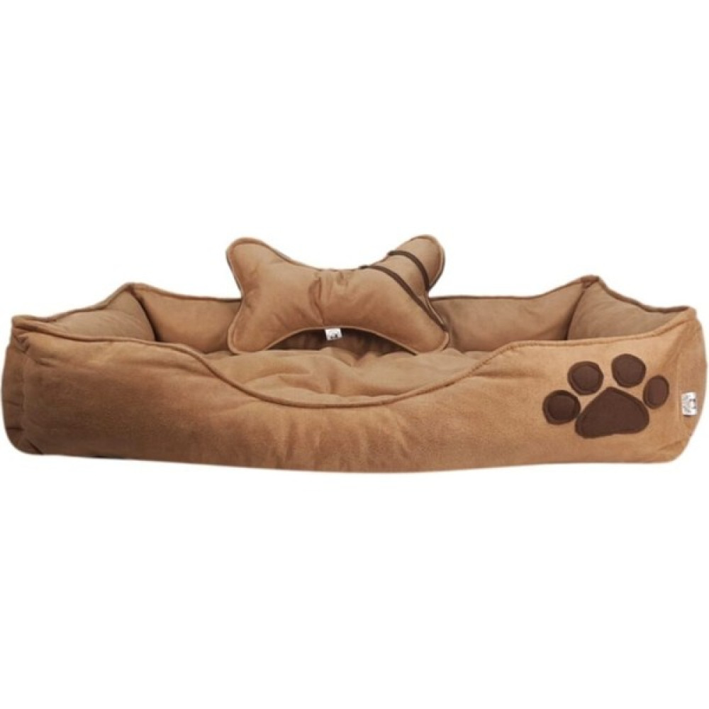 Patili Evler Taba Rengi Kemik Yastıklı Büyük Boy Köpek Yatağı 80X110 cm -Xxl - Acı Kahverengi - 2XL Evcil Hayvan Ürünleri Fiyatı