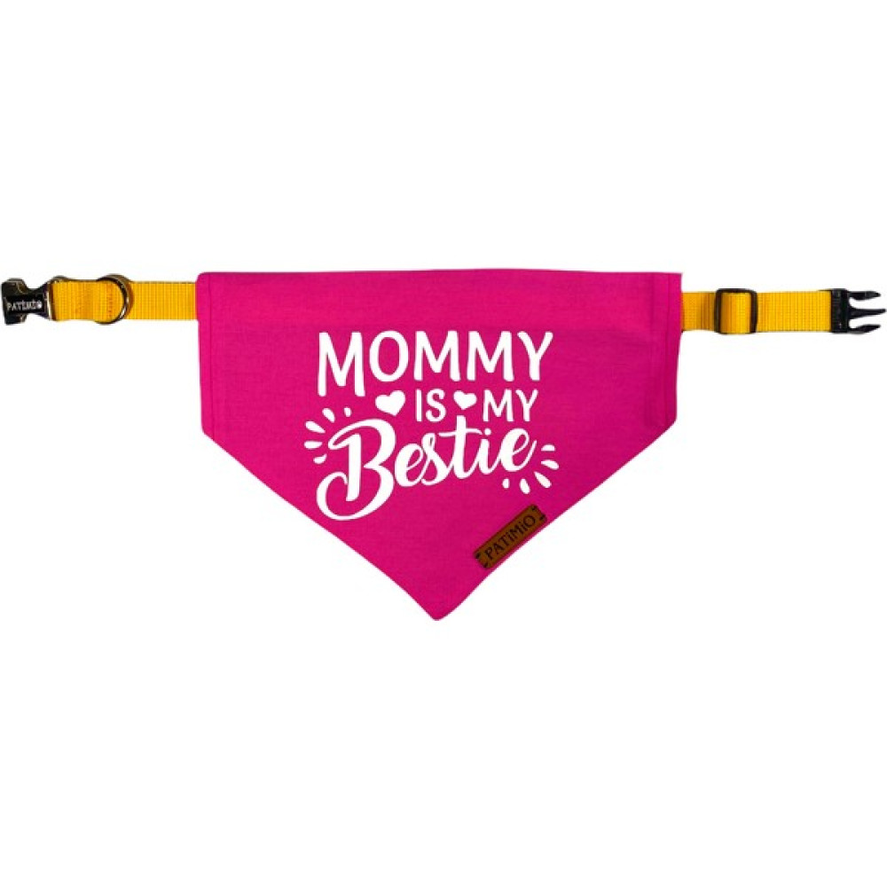 Patimio Mommys Bestie Tasma Fular Bandana - M - Pembe Evcil Hayvan Ürünleri Fiyatı