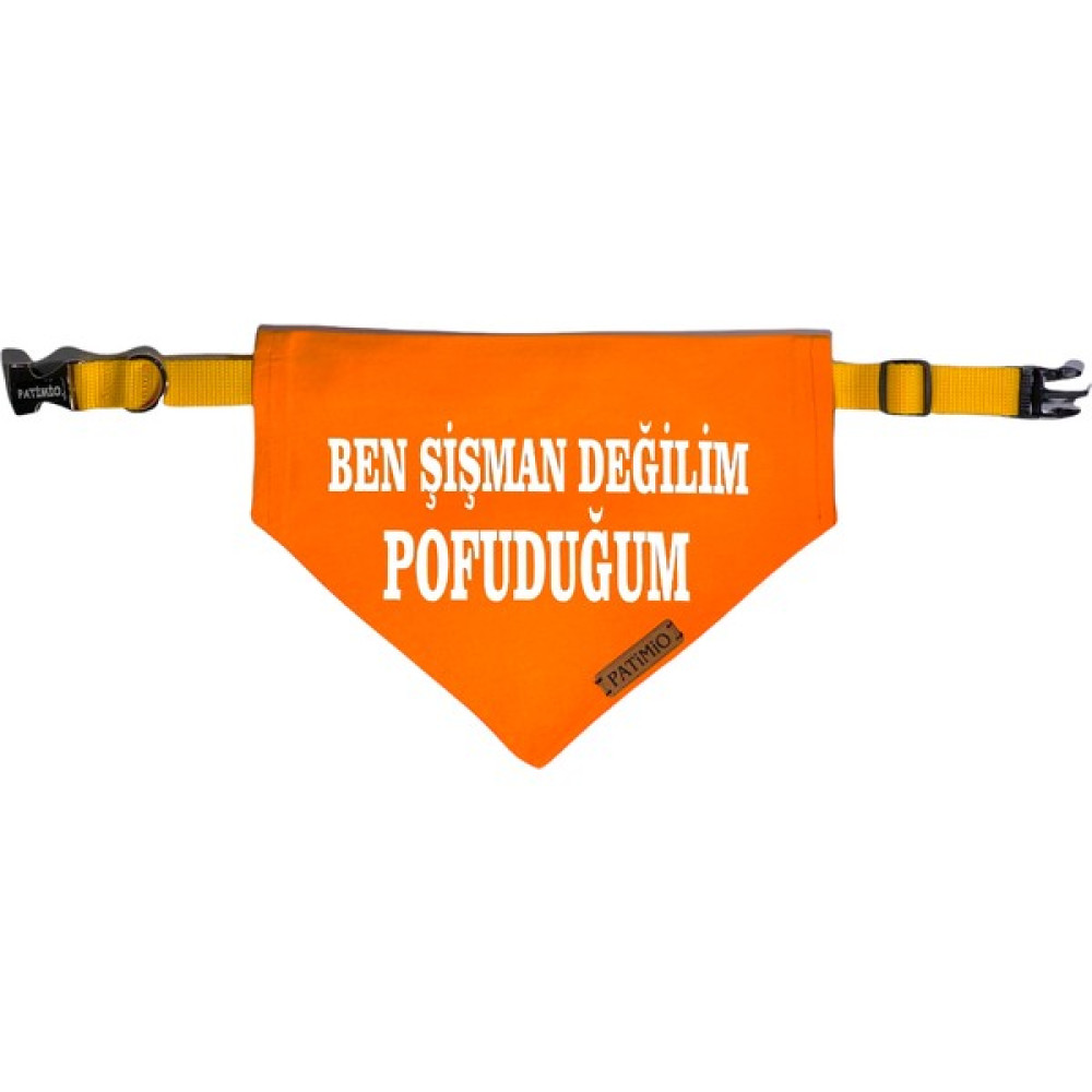 Patimio Pofuduk Tasma Fular Bandana - M - Turuncu Evcil Hayvan Ürünleri Fiyatı