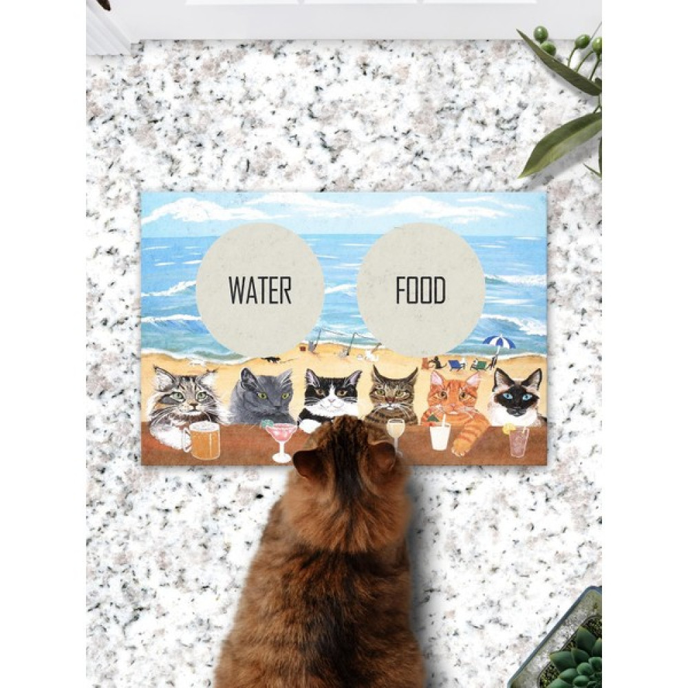 PatiPeti Summer Cats Kedi Köpek Eğitim Mama Paspası ve Beslenme Altlığı Evcil Hayvan Ürünleri Fiyatı