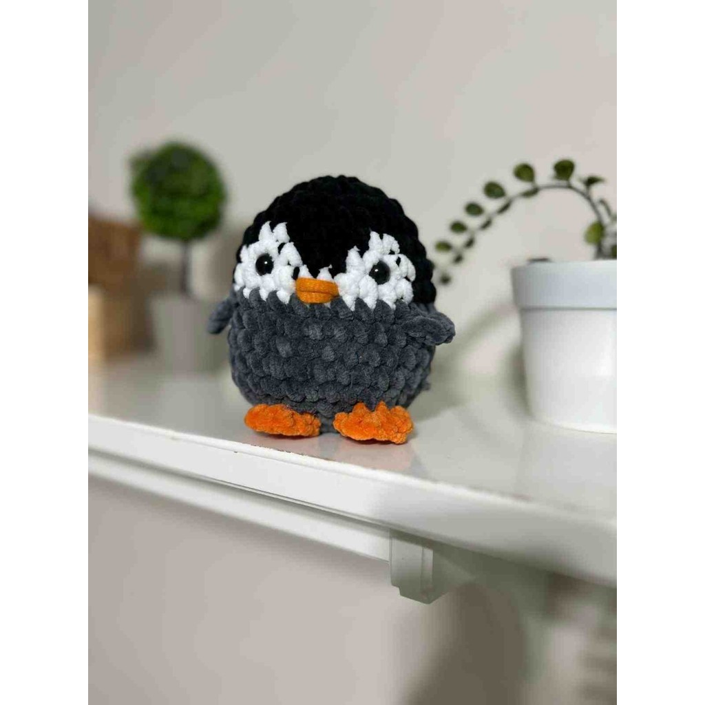 Patiska Tasarım 11 cm Kadife Ip Penguen Peluş Oyuncak – Amigurumi Mini Penguen – Yetişkin Gözetiminde Kullanım Anne Bebek Oyuncak Fiyatı