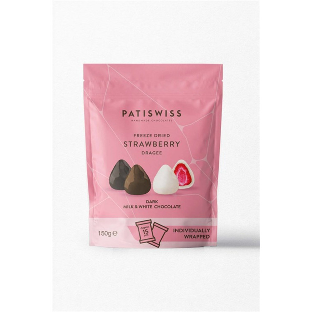 Patiswiss Karışık Çikolatalı Çilek Draje 150 G Çikolata ve Gofret Fiyatı