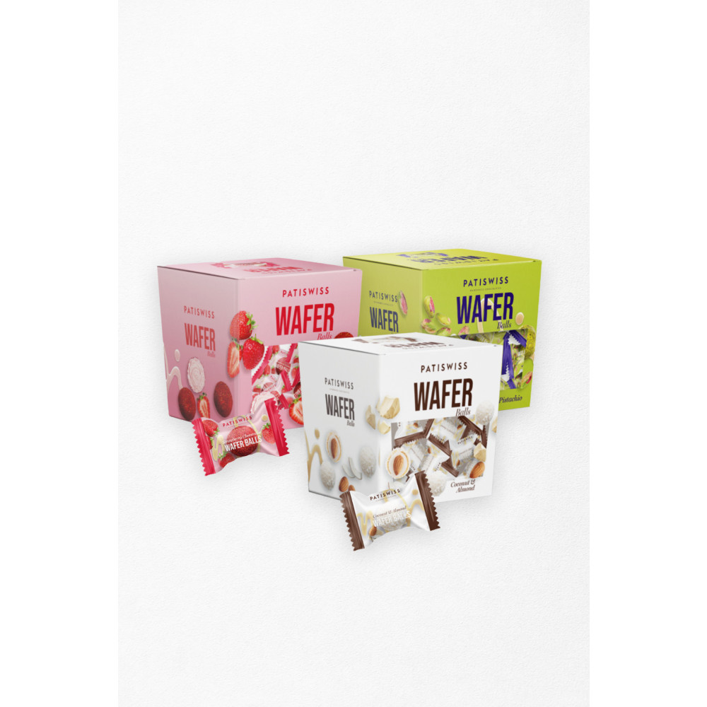 Patiswiss Wafer Balls Yuvarlak Gofret Karışık Set Çikolata ve Gofret Fiyatı