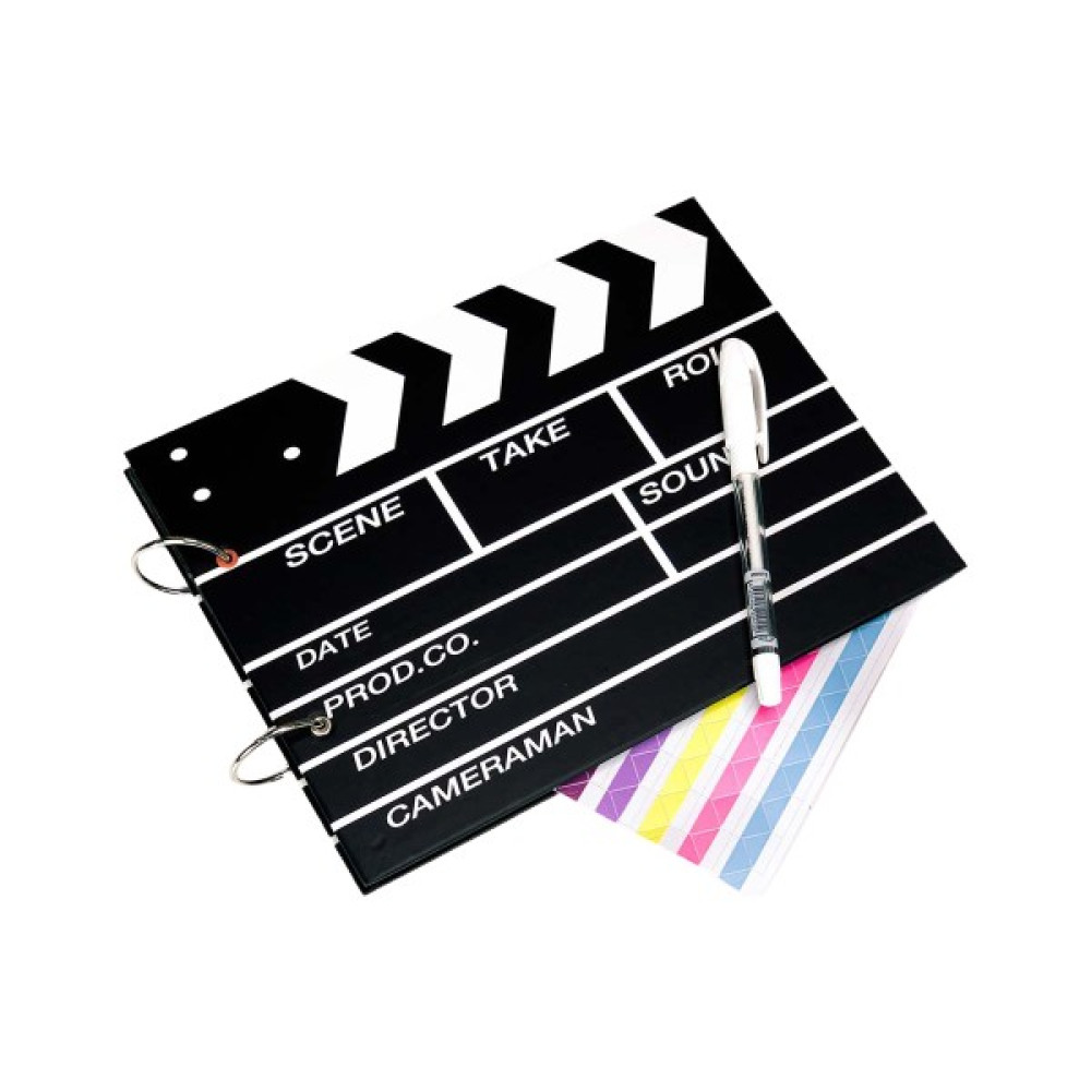 Patladı Gitti Halkalı Sinema Klaket Tasarımlı Fotoğraf Albümü Anı Defteri, Kendin Yap Dıy Defter Fiyatı