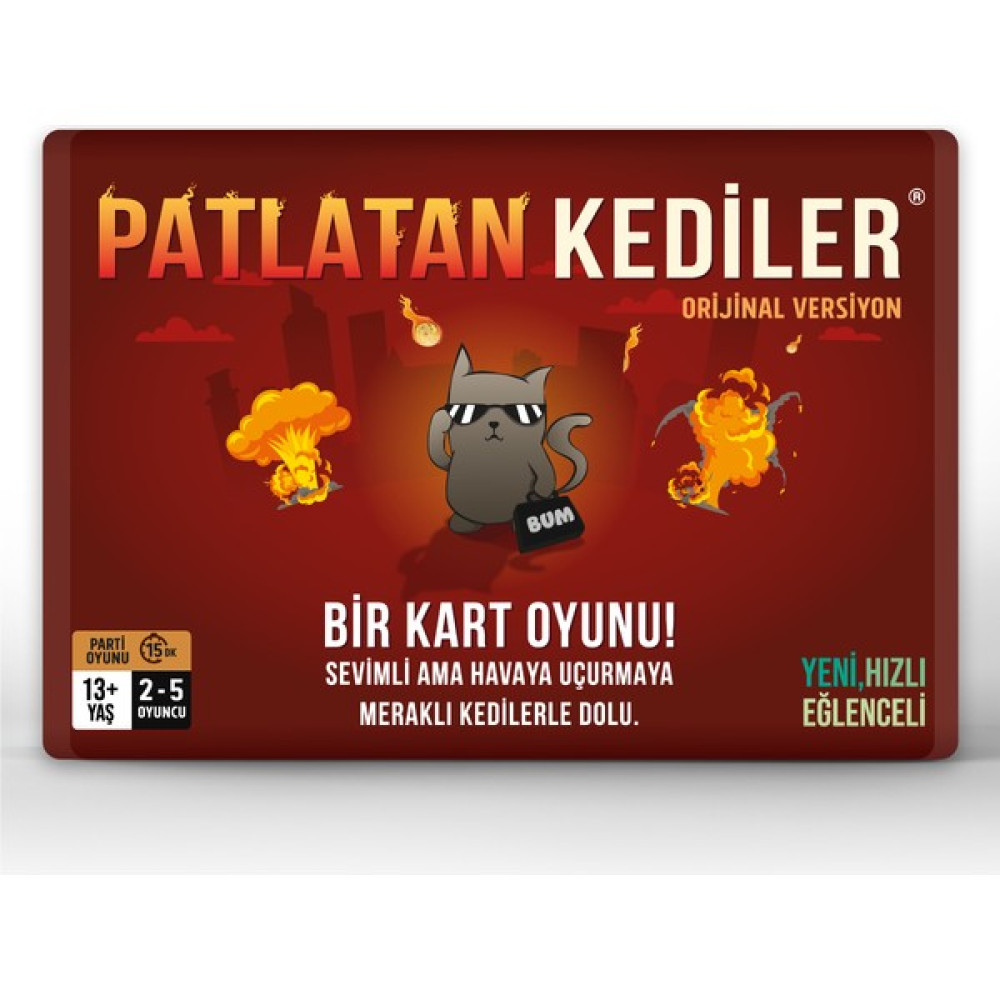 Patlatan Kediler Kart Oyunu Kutu Oyunu Eğlenceli Parti Oyunu Arkadaş Oyunu Orijinal Versiyon Oyun Takımları Fiyatı