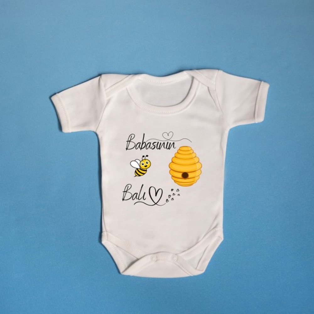 Pato Baby Babasının Balı Yazılı Pamuklu Bebek Zıbını Bebek Zıbın Seti Fiyatı