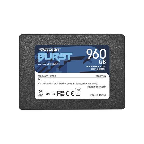 Patriot PBU960GS25SSDR 960GB BURST Sata 3.0 560-540MB/s 7mm 2.5 SSD
