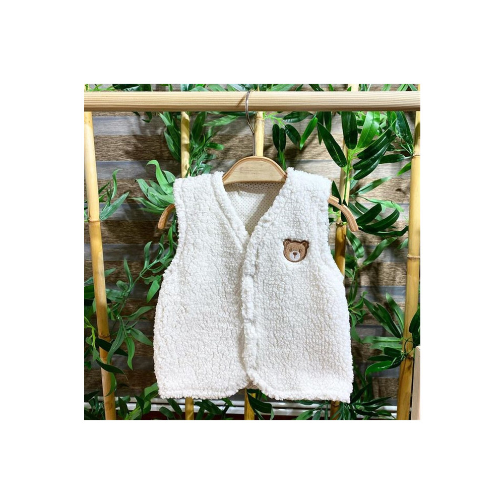 PATSAN Peluş Polar Teddy Bebek Yelek Ayı 6-9 AY Beden Kadın Yelek Fiyatı