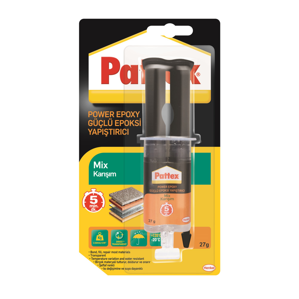 Pattex 27 Gr Epoksi Şırınga (HNKL-1380802) Oto, Bahçe, Yapı Market Fiyatı