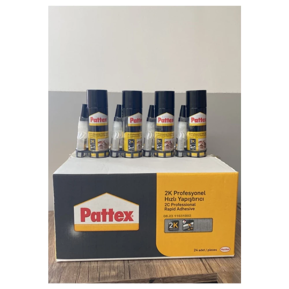 Pattex 2K Hizli Yapistirici 200 + 35 Ml 24Lu Koli Nalburiye & Hırdavat Fiyatı