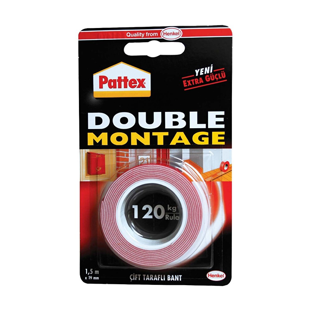 Pattex Double Montaj Bandı 120 Kg / 19 mm x 1.5 m Okul Malzemeleri Fiyatı