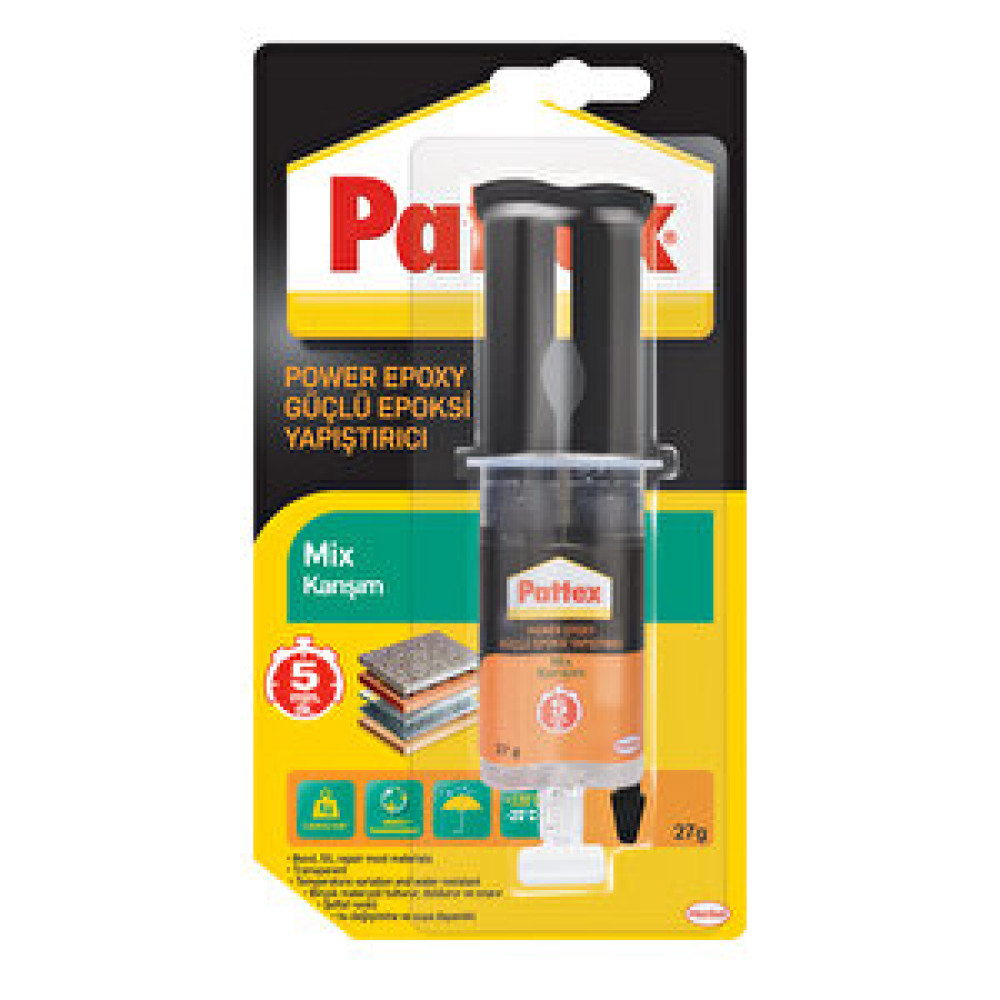 Pattex Epoksi Yapıştırıcı Şırıngalı Mix Karışım 27 Gr Yapı Kimyasalları & Yapıştırıcılar Fiyatı