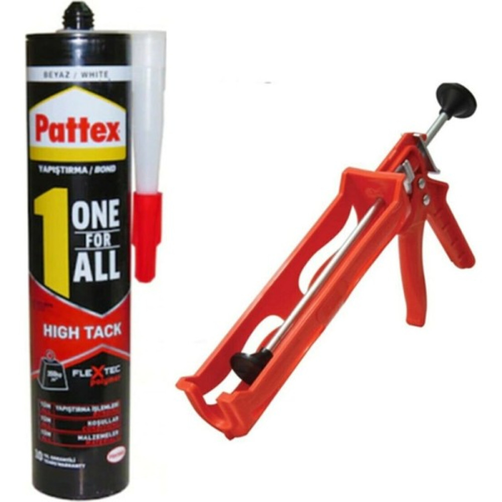Pattex One For All 280 ml Sıvı Çivi / Korniş Yapıştırıcı+ Silikon Tabancası Nalburiye & Hırdavat Fiyatı