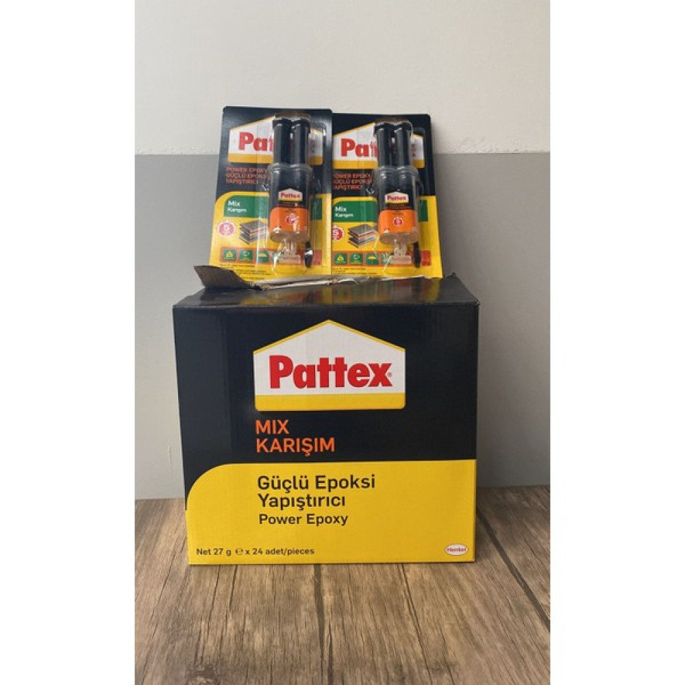 Pattex Power Epoxy Güçlü Epoksi Yapıştırıcı Mix Karışım 27 gr 6'lı Koli Yapıştırıcı - Tutkal Fiyatı