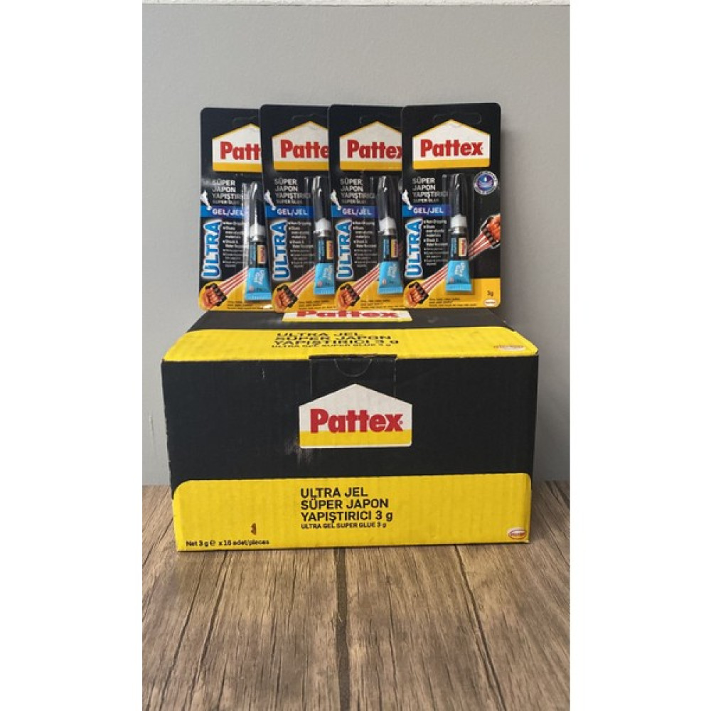 Pattex Ultra Gel Süper Japon Yapıştırıcı 3 gr 16'lı Koli Yapıştırıcı - Tutkal Fiyatı