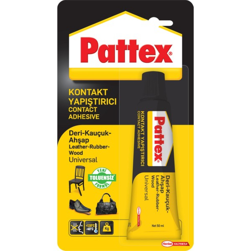 Pattex Universal Çok Amaçlı Deri , Kauçuk , Ahşap Kontakt Yapıştırıcı 50 gr 6'lı Paket Yapıştırıcı - Tutkal Fiyatı