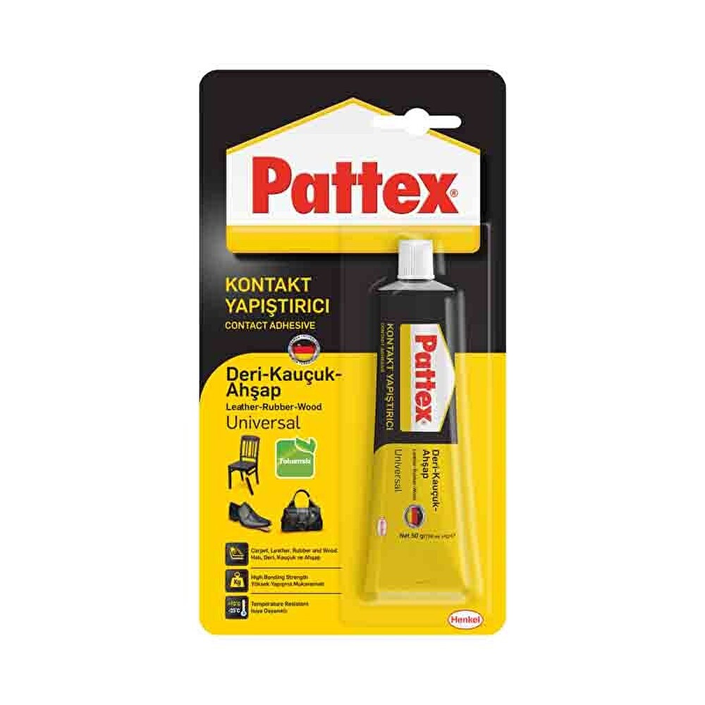 Pattex Universal Kontakt Tüp Yapıştırıcı 50 Gr (Deri, Kauçuk, Ahşap) Okul Malzemeleri Fiyatı