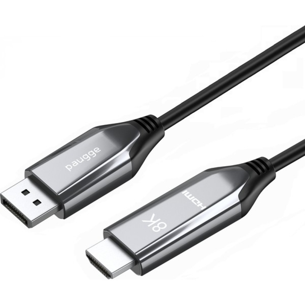 Paugge 8k 60Hz / 4K 144Hz / 4K 120Hz / 4K 60Hz Hdr Displayport To HDMI 2.1 Kablo - 2 Metre (DP14HD21-PRO) - 2 mt Görüntü Kablosu Fiyatı