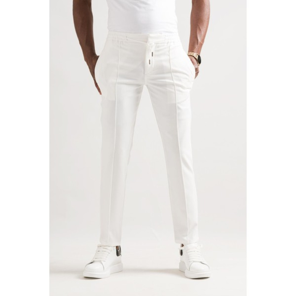 Paul Martin Regular Fit Beli Lastikli ve Iplikli Önü Dikişli Mevsimlik Kumaş Erkek Jogger Pantolon Erkek Pantolon Fiyatı