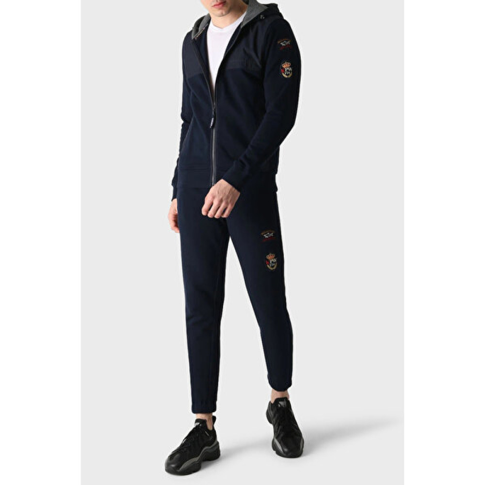 Paul & Shark Pamuklu Regular Fit Kapüşonlu Eşofman Takımı Erkek Eşofman Takımı 12311530 013 Erkek Eşofman Fiyatı