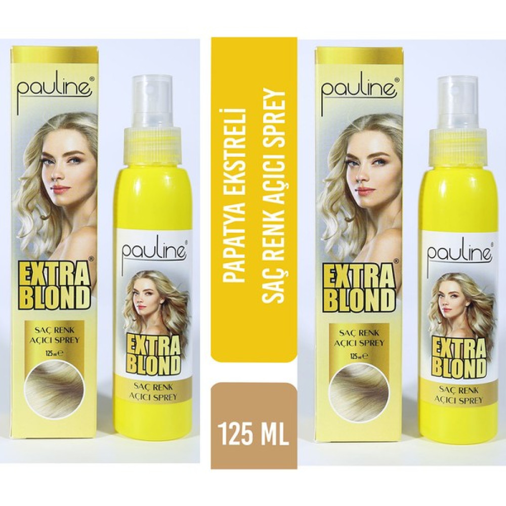 Pauline Extra Blond Doğal Saç Açıcı Sprey 125 ml - 2'li Saç Bakım Maskeleri & Serumlar & Spreyler Fiyatı