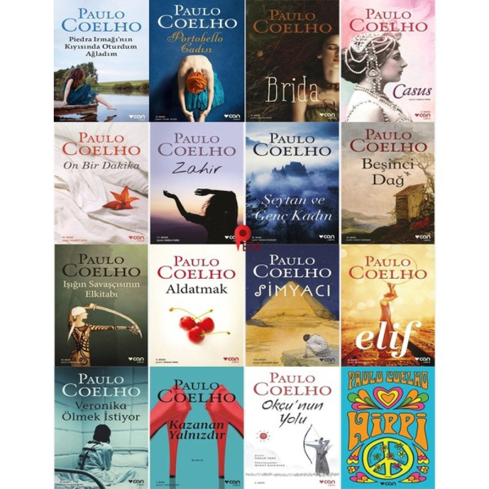 Paulo Coelho Seti (16 Kitap): Simyacı, Veronika Ölmek Istiyor, Şeytan ve Genç Kadın, Okçu'nun Yolu, Casus, Aldatmak, Işığın Savaşçısının Elkitabı, ... Macera Fiyatı