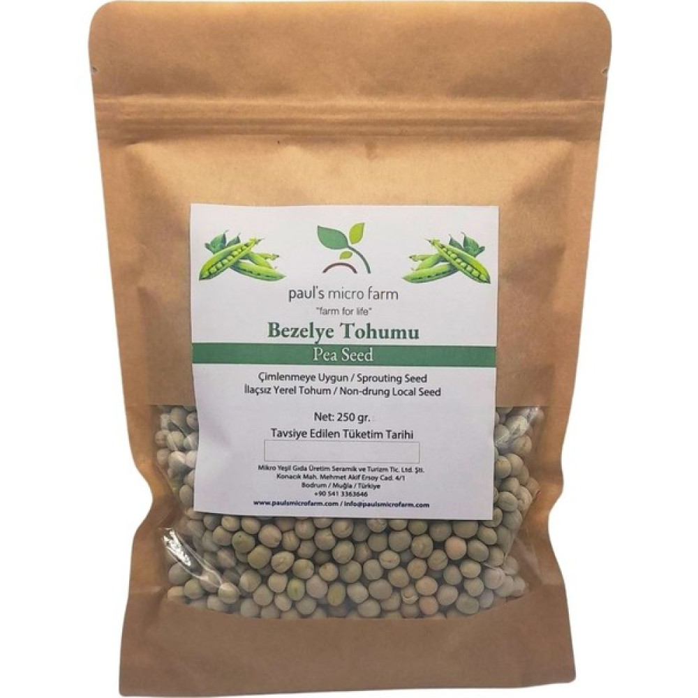 Pauls Micro Farm Bezelye Tohumu İlaçsız Çimlendirmeye Uygun 500 gr Tohum Fiyatı