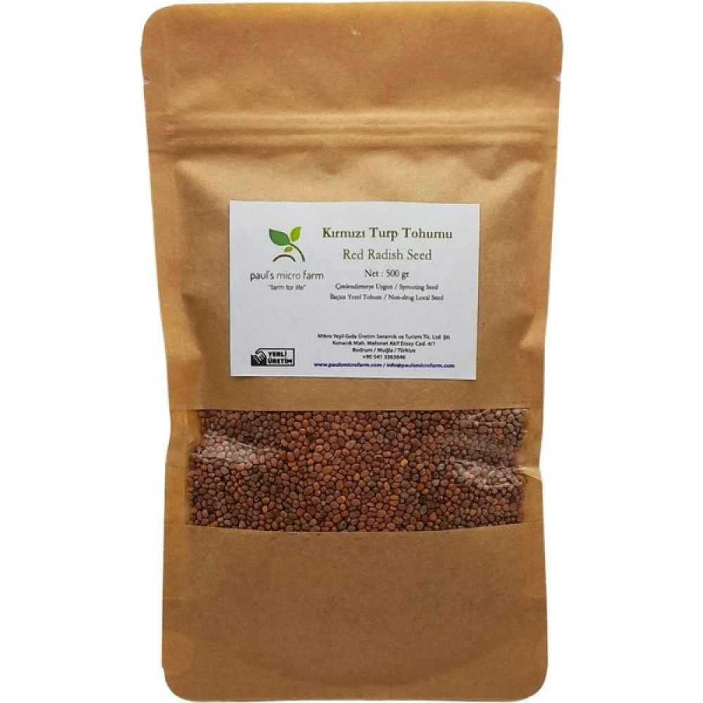 Pauls Micro Farm Kırmız Turp Tohumu (Ilaçsız / Katkısız) - 250 gr Tohum Fiyatı