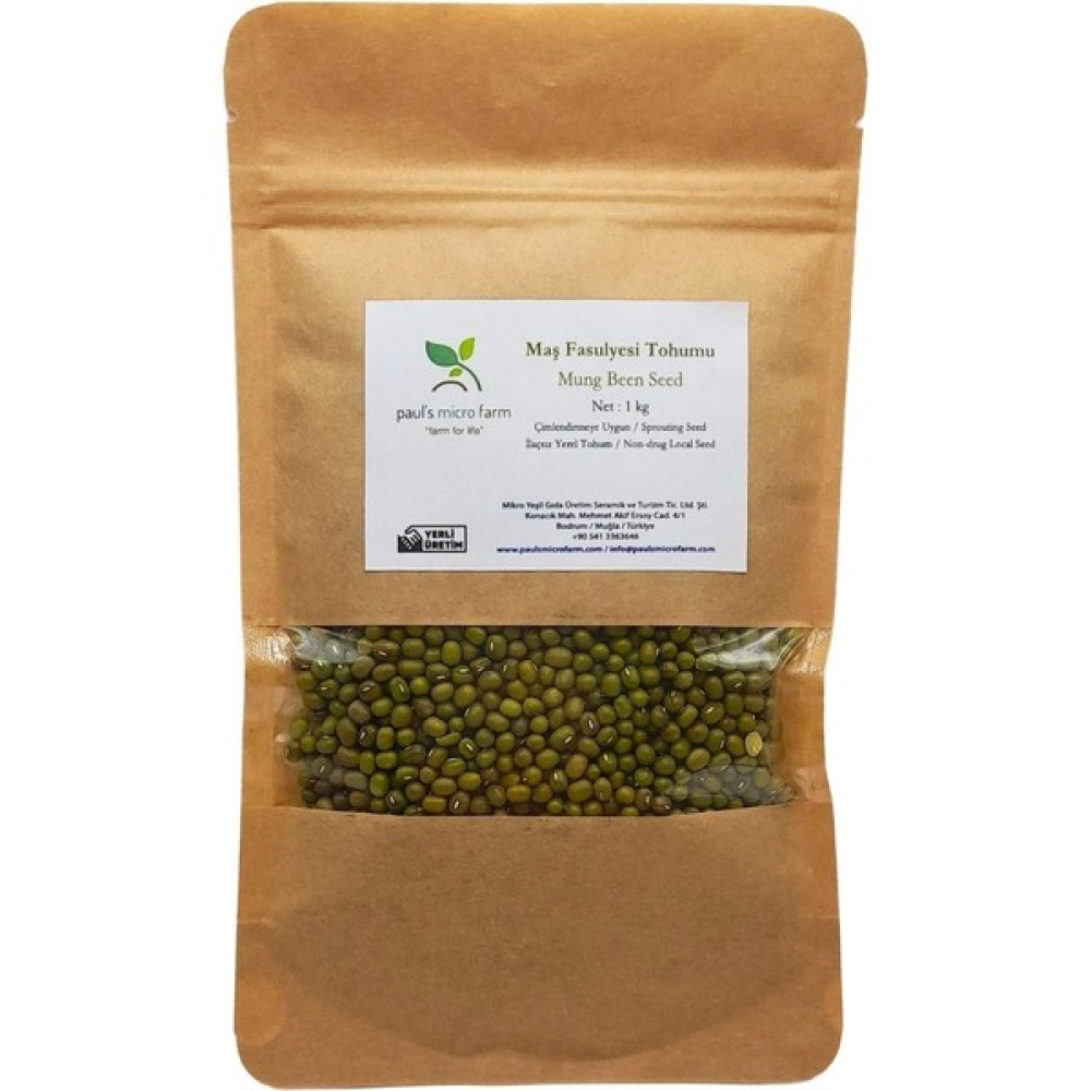 Pauls Micro Farm Maş Fasulyesi Tohumu (Ilaçsız / Katkısız) - 500 gr Tohum Fiyatı