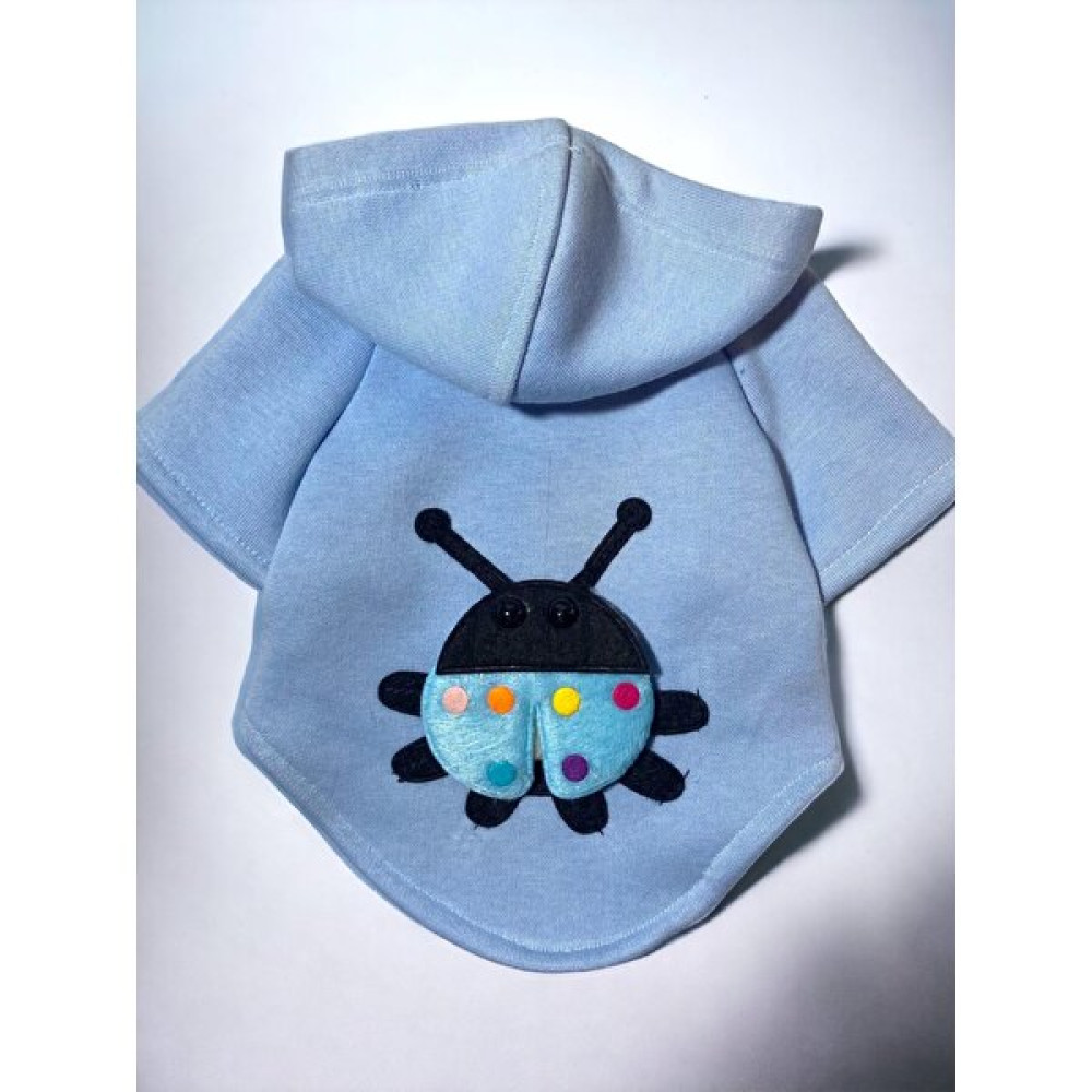 Paw Garage Ladybird Kapşonlu Kedi Sweatshirt, Kedi Kazağı, Kedi Kıyafeti - 2XL - Mavi Evcil Hayvan Ürünleri Fiyatı