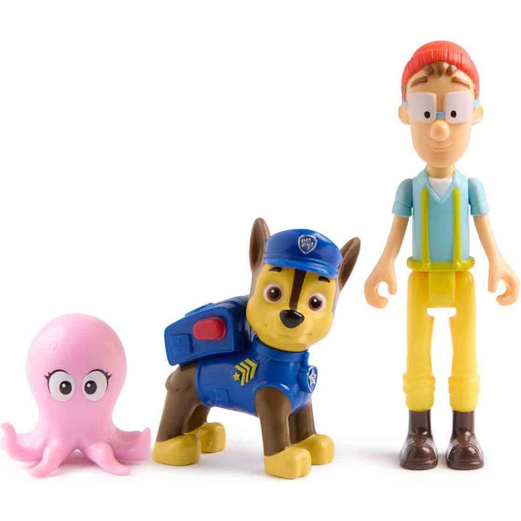 Paw Patrol 3’lü Figür Seti - Chase ve Cap'n Turbot - Renkli Aksiyon Figürleri Fiyatı