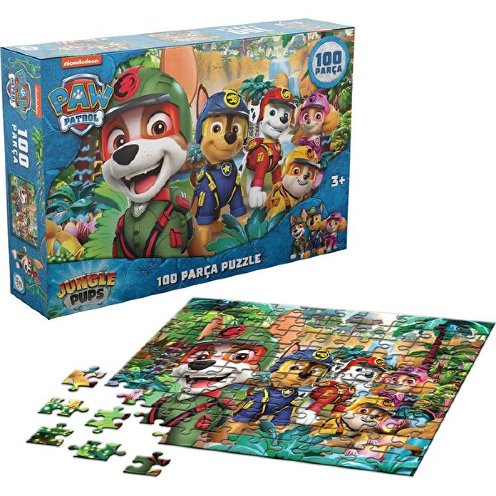 Paw Patrol PW7929 Paw Patrol Jungle Pups 100 Parça Çocuk Puzzle Eğitici Oyuncak Fiyatı