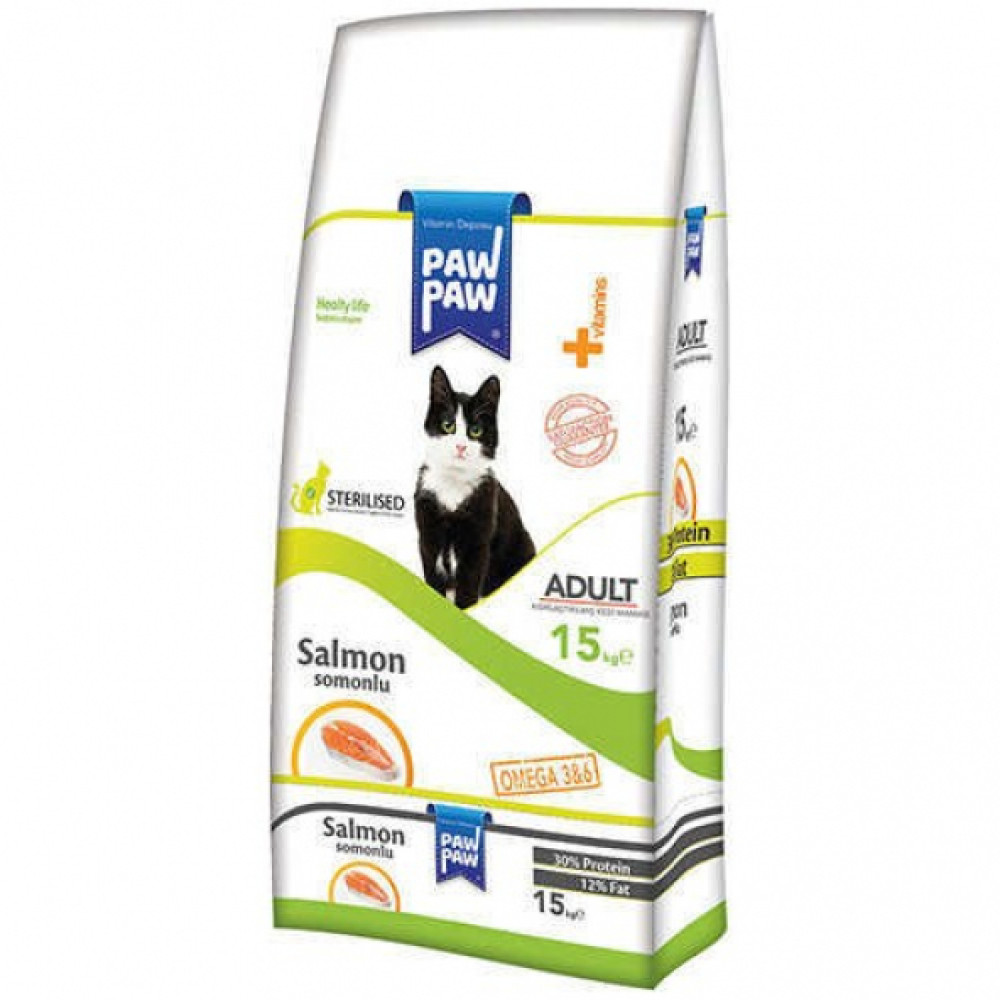 Paw Paw Sterilised Somonlu Kisirlastirilmis Kedi Mamasi 15 Kg Evcil Hayvan Ürünleri Fiyatı