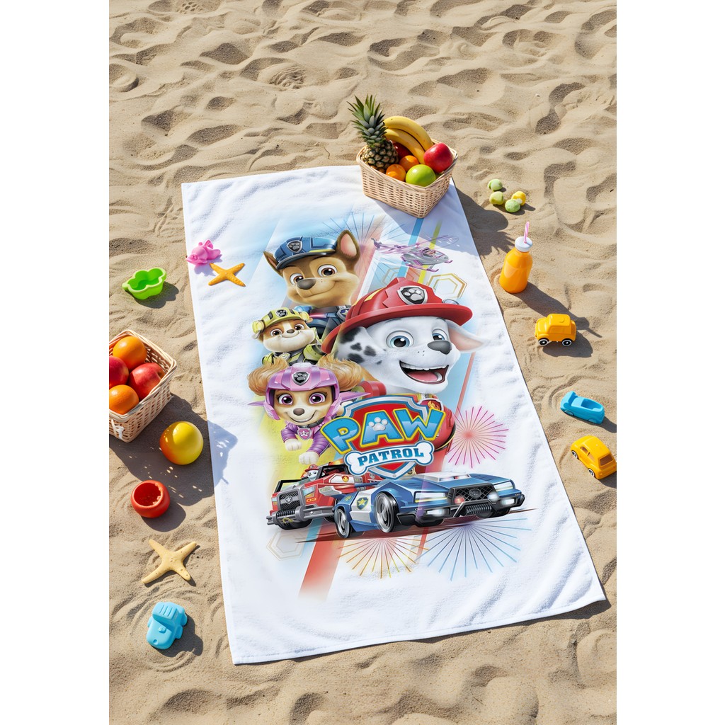 Paw Petrol Plaj Havlusu – Kahraman Köpekler Göreve Hazır - Renkli - 70 x 150 cm El / Yüz Havlusu Fiyatı
