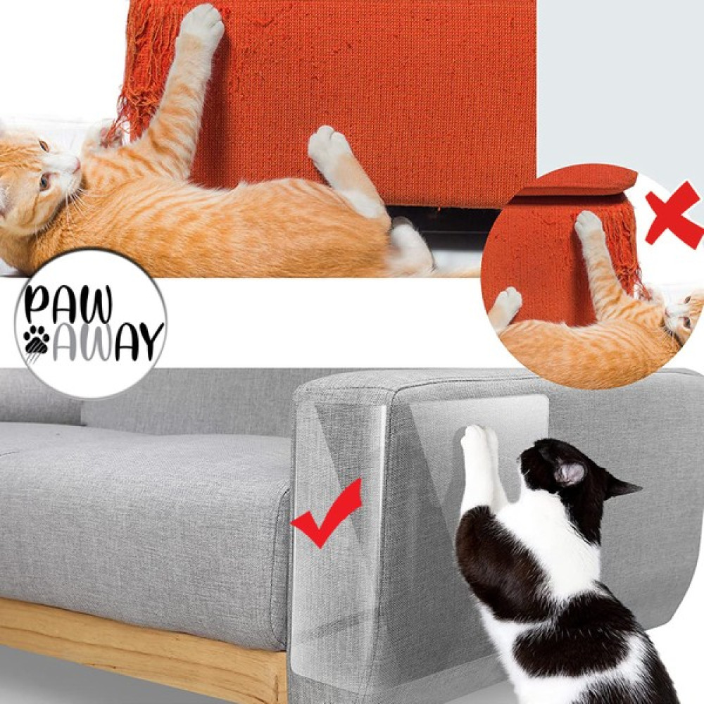 Pawaway Kedi Eğitim Bandı Tek Yüz Yapışkanlı Tırmalama Caydırıcı Koltuk Mobilya Koruyucu Şeffaf. 25 x 45 cm. 8 Adet Evcil Hayvan Ürünleri Fiyatı