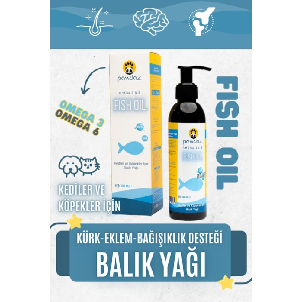 Pawdaz Fish Oil - 200 ml Deri ve Tüy Sağlığını Destekleyen Balık Yağı Omega 3-6 Oto Boyaları Fiyatı