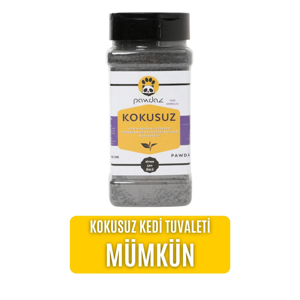 pawdaz Kokusuz - Aktif Karbon Ve Siyah Çay Özlü Kedi Kumu Kokusu Giderici (500 ML. / 360 GRAM ± 25 G) Evcil Hayvan Ürünleri Fiyatı