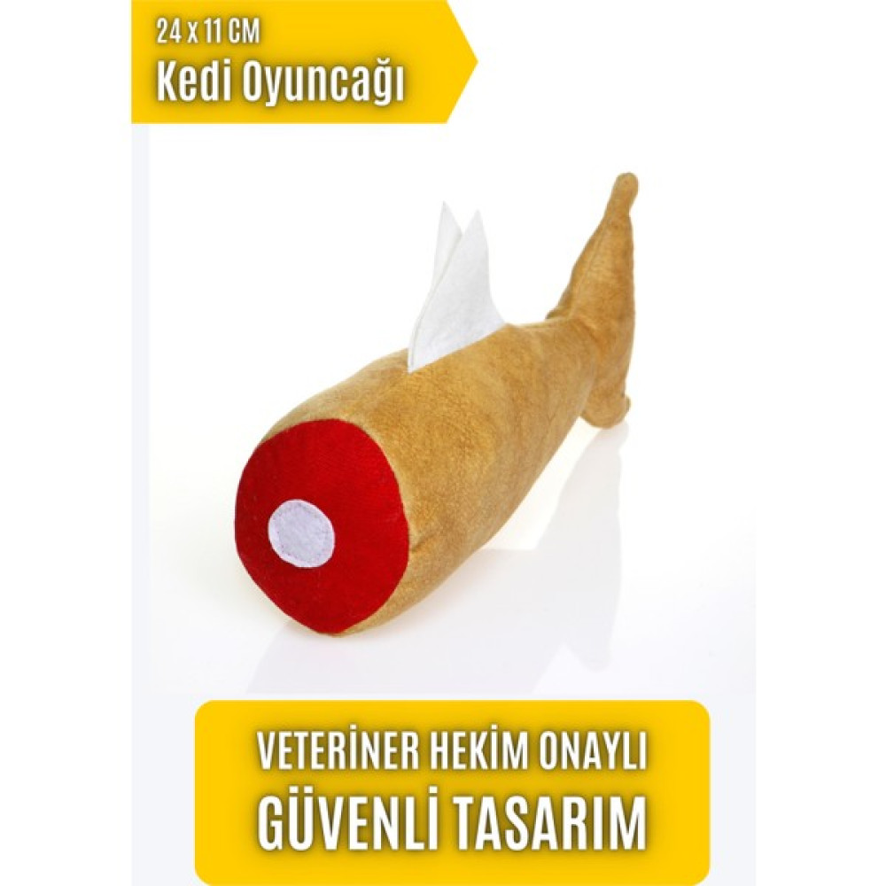 Pawdaz Matatabi - Golden Fish Kedi Oyuncağı 24 x 11 cm Evcil Hayvan Ürünleri Fiyatı
