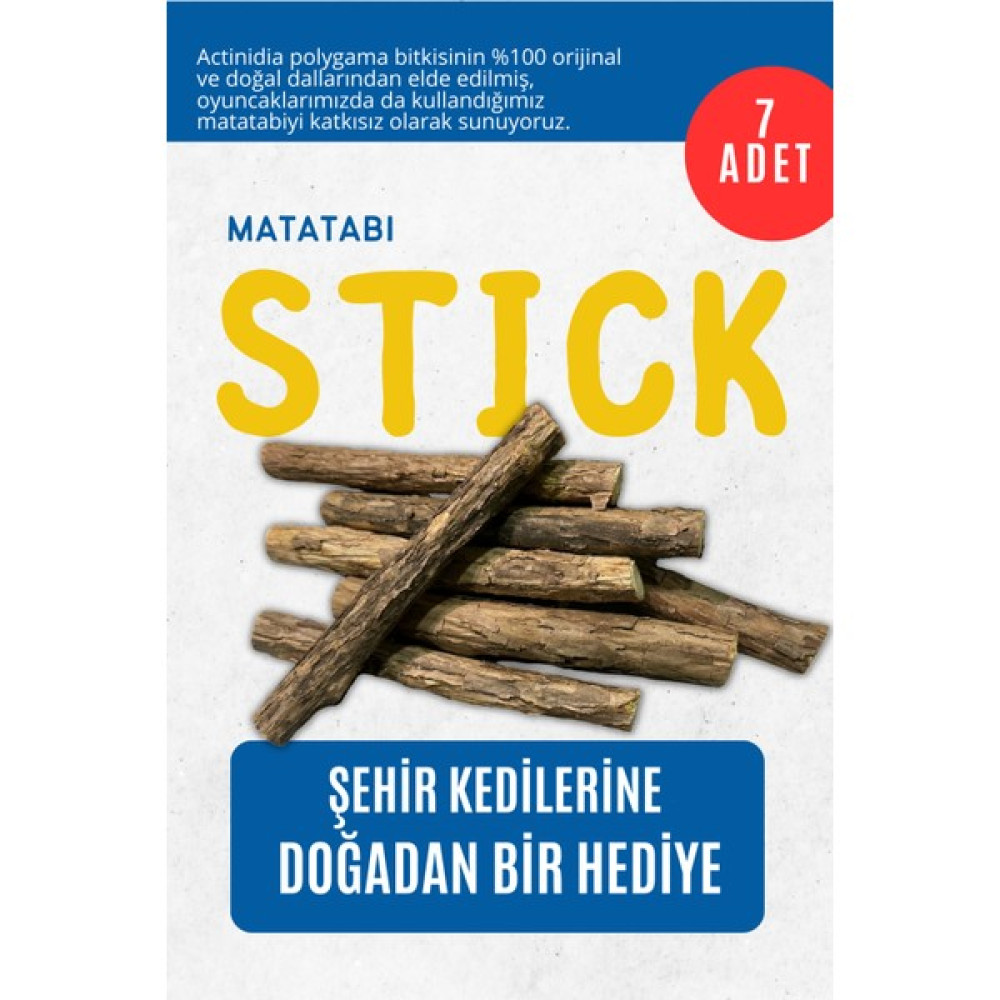 Pawdaz Matatabi -Stıck (7 Adet)- Kediler Için Diş Temizleyen ve Stres Gideren Oyuncak - 7 Adet - Kahverengi Evcil Hayvan Ürünleri Fiyatı